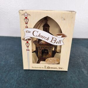 Roman Inc. The Church Bell Ornaments Gold Tone Decor Christmas